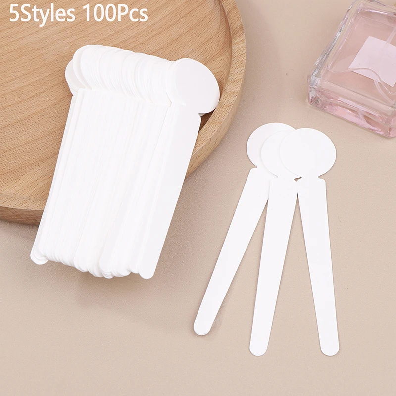 100pcs Perfume  Aromatherapy Perfume Essential Oils Tester Strips Fragrance Disposable White Smell Paper Paper Strips Test Paper