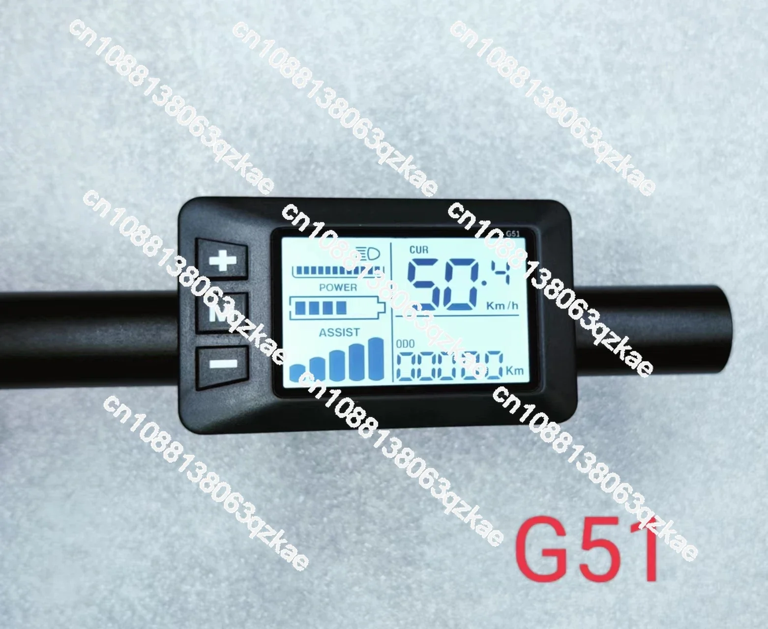 Electric bicycle lithium battery LCD instrument display switch G51 smart display 36 volts 48 volts