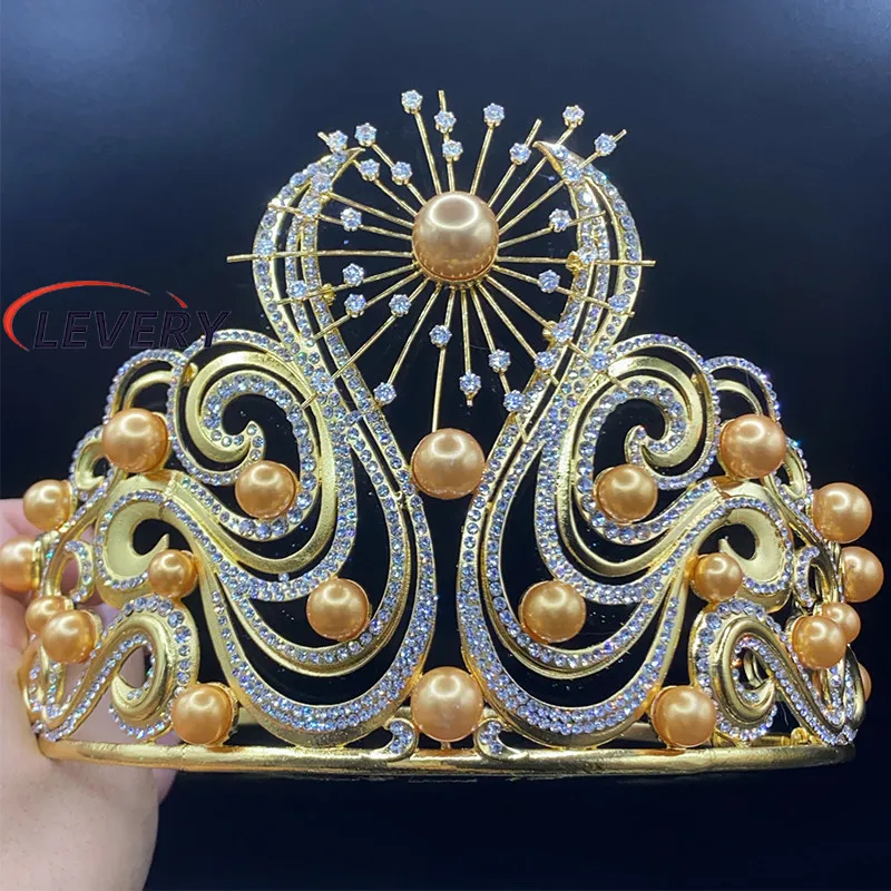 Levery Miss Universe 2024 Lumiere De LInfini Crown, Women Wedding Tiara for Bride Queen Crown Crystal Tiaras and Crowns