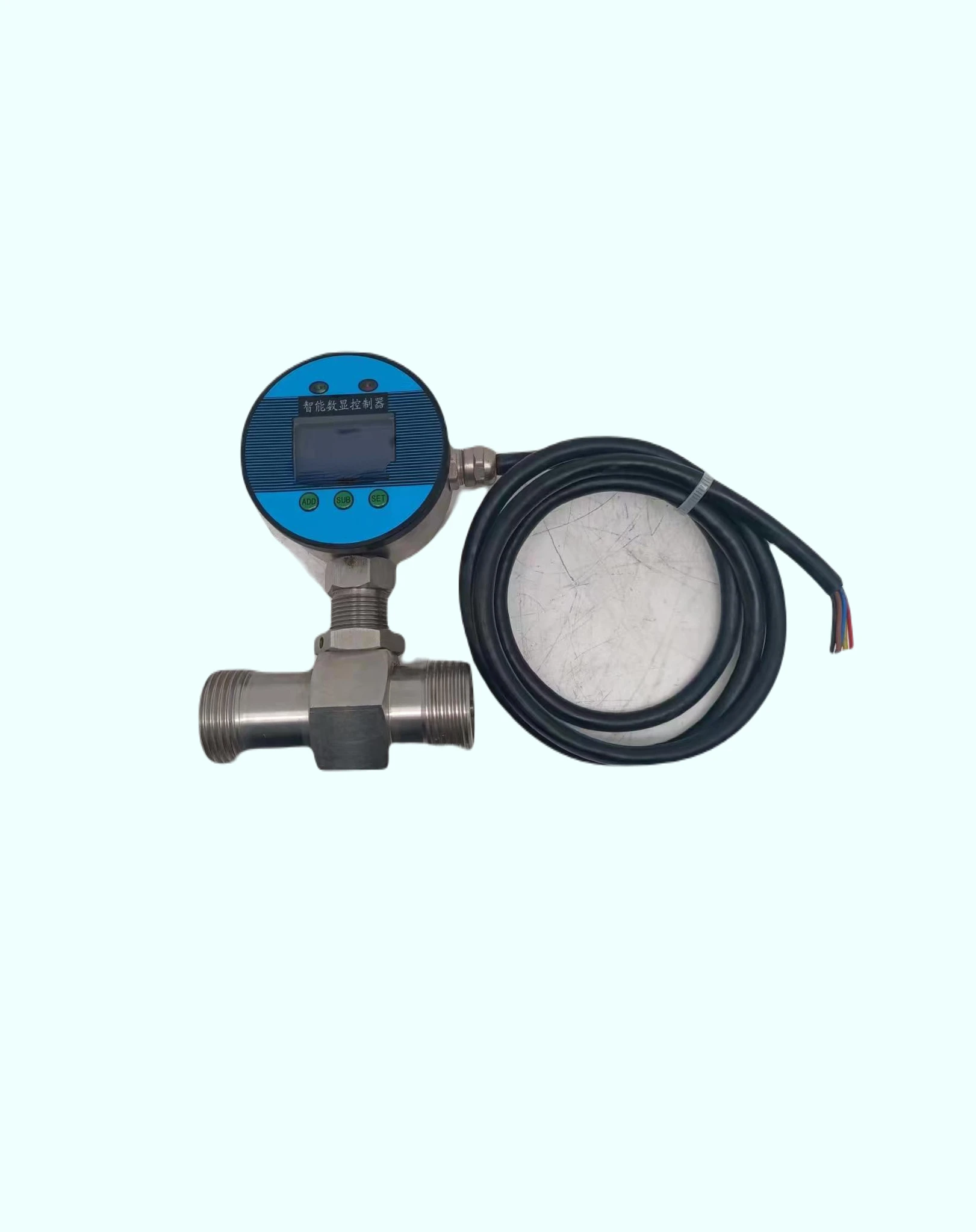 HOT maximum pressure 16 MPa LED digital display turbine flow sensor thread connect