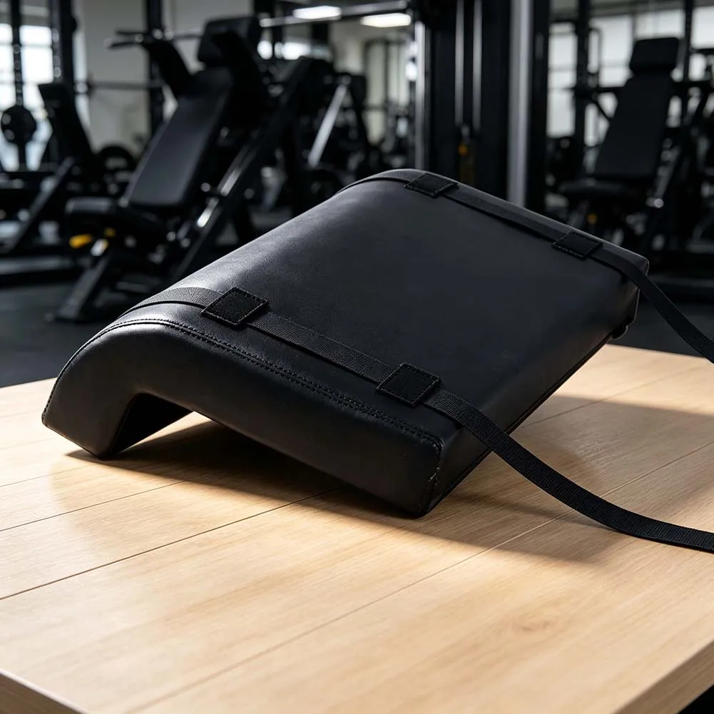 Support Pad For Hip Thrust Workout Glute Pad 25 X 43.8 X 5 Cm Barbell Hip Thrust Classic Black Finish Portable Gym Gear