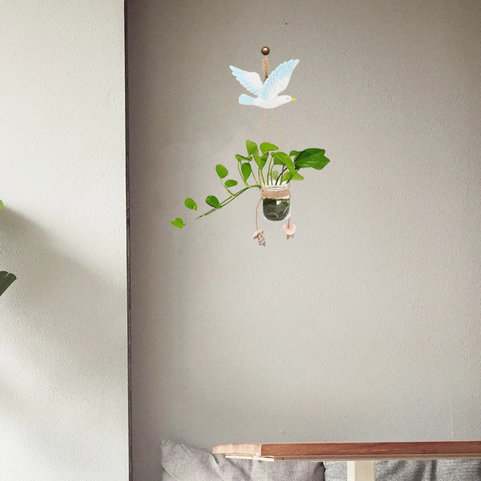 

Mounted Vase Creative Hydroponic Planter Decor Home Bar Cafe Wall Mounted Hydroponic Planter Wall Hanging Vase Plant Decor Art