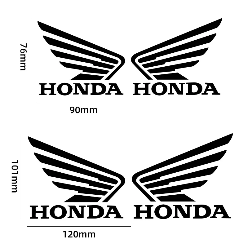 1 pair For Honda CBR1000 CBR600RR CBR650R CB1000R CB1100 CB650F CBR300R VFR1200 motorcycle Waterproof Reflective Stickers