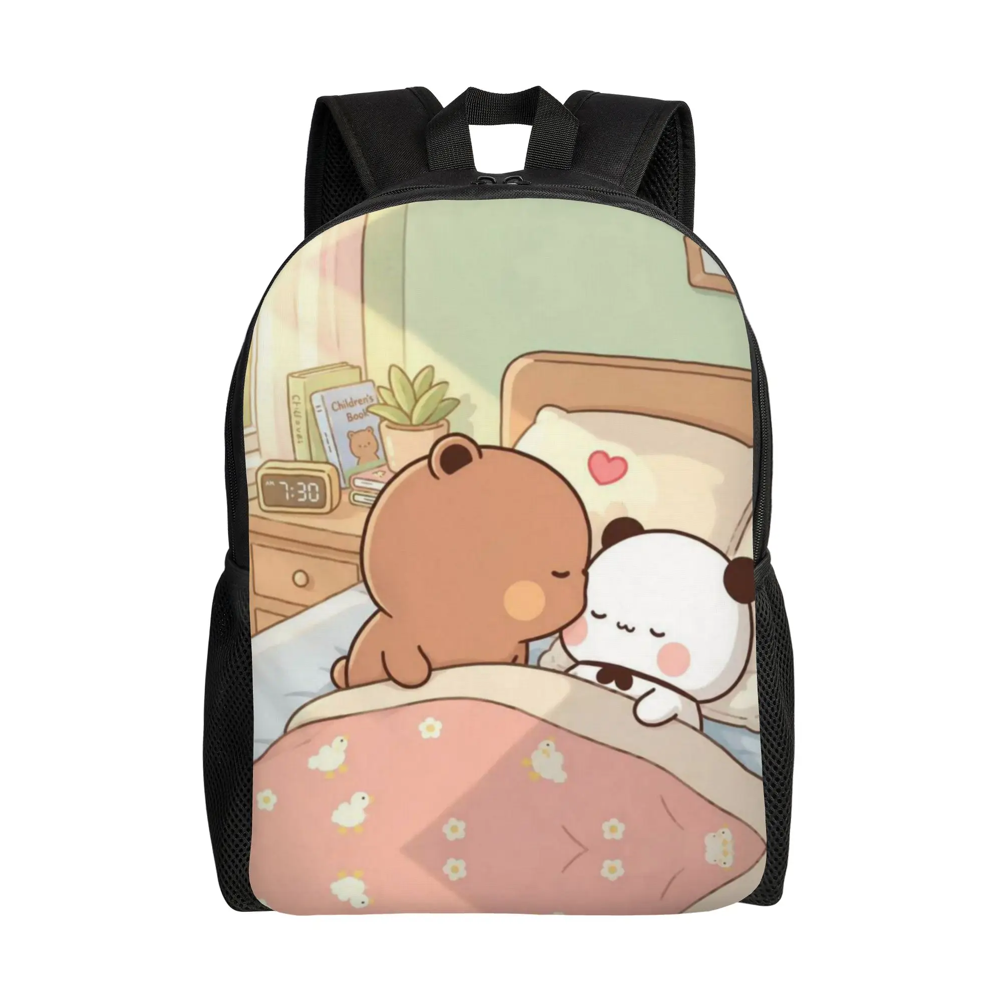 Cartoon Panda Bubu Dudu Backpack for Men Women Fashion Student Work Daypack  Laptop Computer Shoulder Bag with Pocket