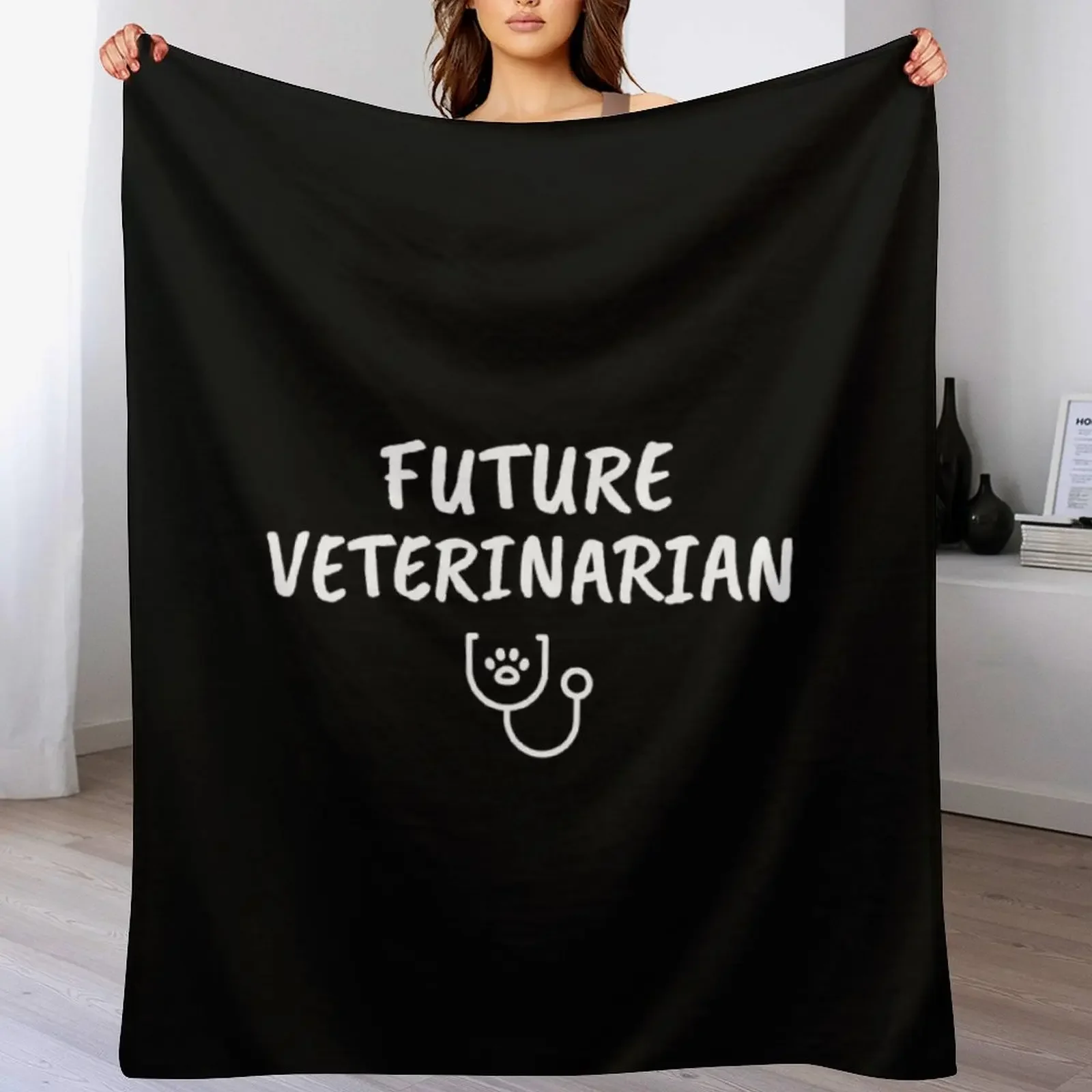 

Future Veterinarian Throw Blanket Fade Resistant Durable Throw Blanket