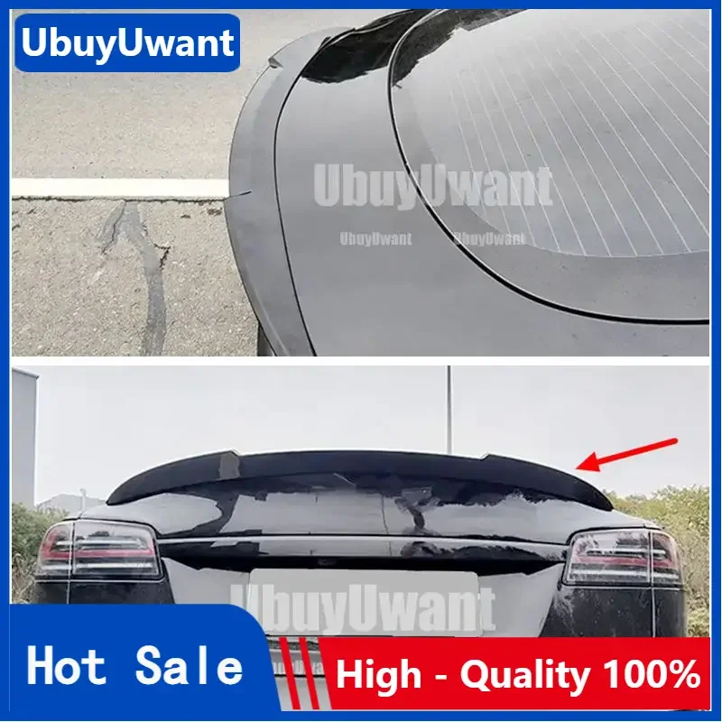 

Для Tesla Model S 2012-2023 спойлер на заднее крыло багажник крылья спойлеры высококачественный АБС-пластик материал