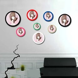 Simple Home Decorative Photo Frame Hanging Wall Mounted Picture Frames 5 Inch 6 Inch 8 Inch 10 Inch Round Photo Frame