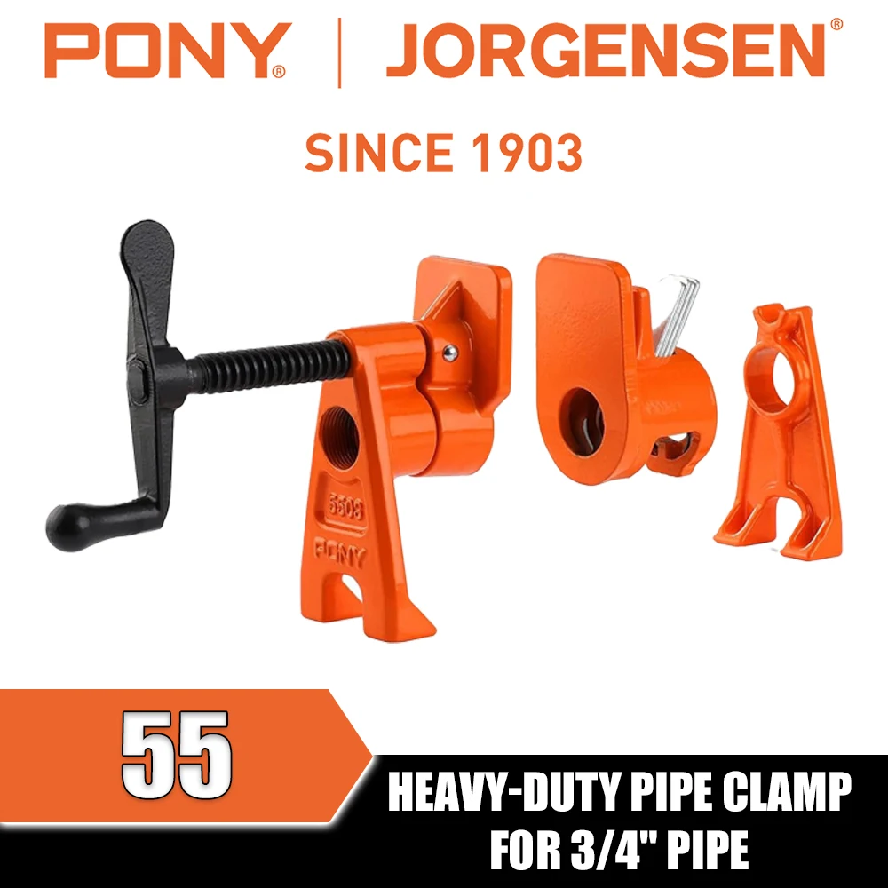 PONY&JORGENSEN 55 Heavy-Duty Pipe Clamp for 3/4