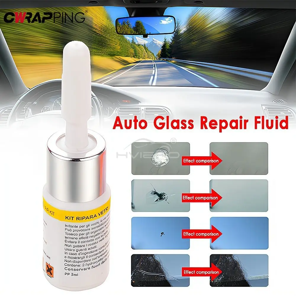 Car Windshield Cracked Repair Tool Upgrade Auto Glass Repair Fluid Auto Window Scratch Crack Restore Universal Car Accessories