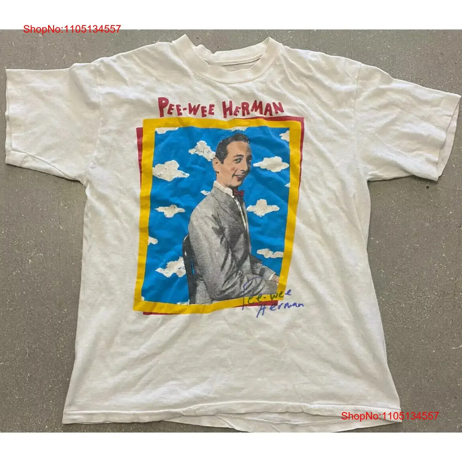 Vtg Paul Pee Wee Herman T shirt size S 5XL vintage Washed Slightly Stretched homme fashion Comfortable graphic Breathable