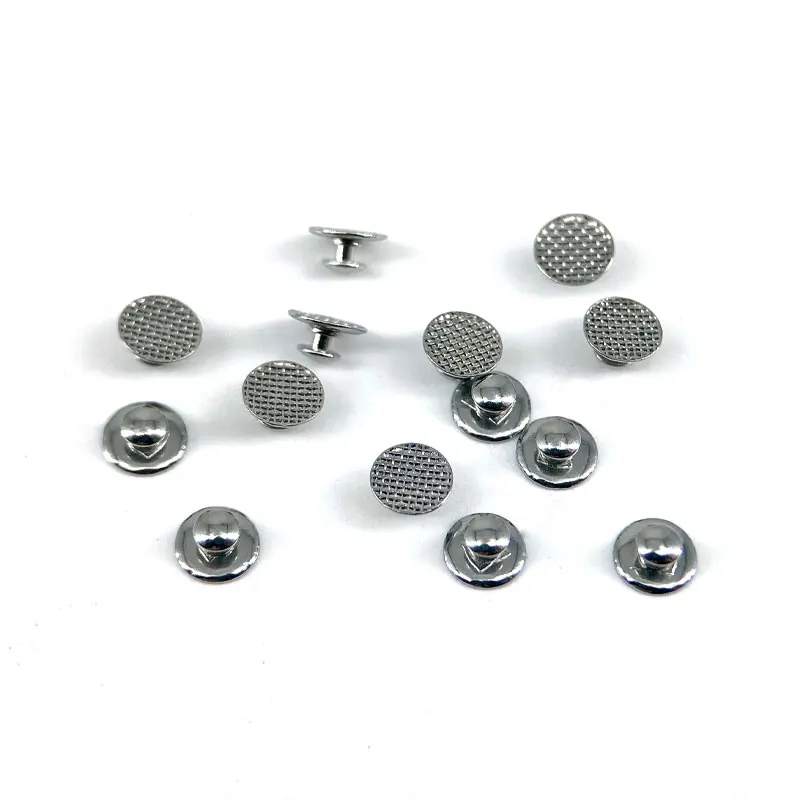 50Pcs Transparent Ceramic Lingual Buttons Composite Bondable Round Base Metal Traction Hook For Dental Orthodontic