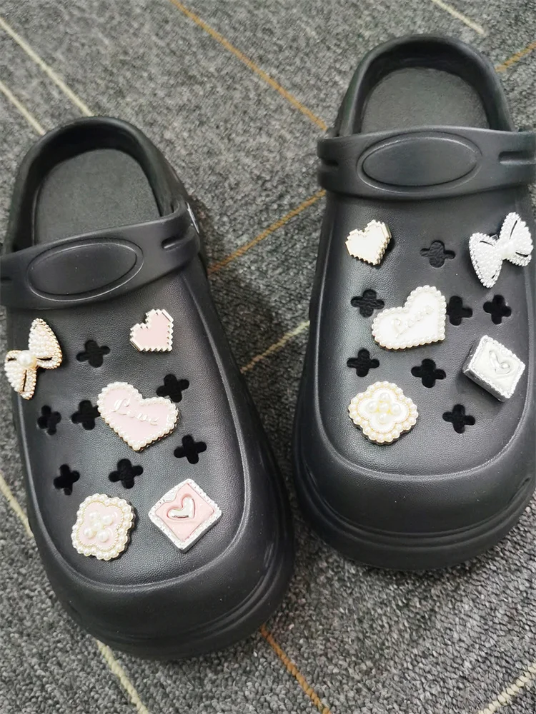 5PCS ABS Schuh Charms Schnallen DIY Strass Bowtie Clog Teile Dekoration Garten Schuhe Zubehör Für Frauen Geburtstag Party Geschenke – Detail 8