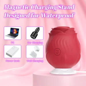 Vibrator Penghisap yang Kuat untuk Wanita Stimulator Klitoris Vakum Pengisap Klitoris Puting Mulut Wanita Bergetar Mainan Mawar Seks Dewasa 8 mainan seks penjualan terbaik rose - №