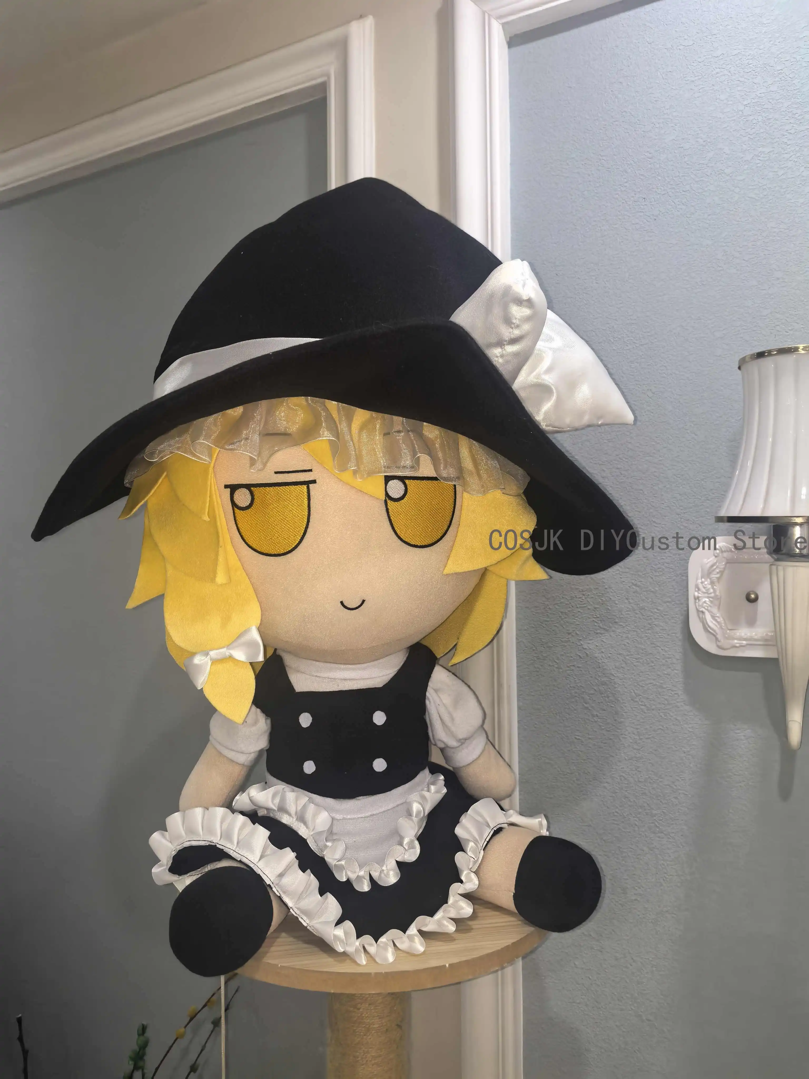 

Милая Кирисаме Марсиза Фумо девушка Touhou Project 55 см сидячая модель подушка аниме косплей мультфильм талисман подушка рождественские подарки