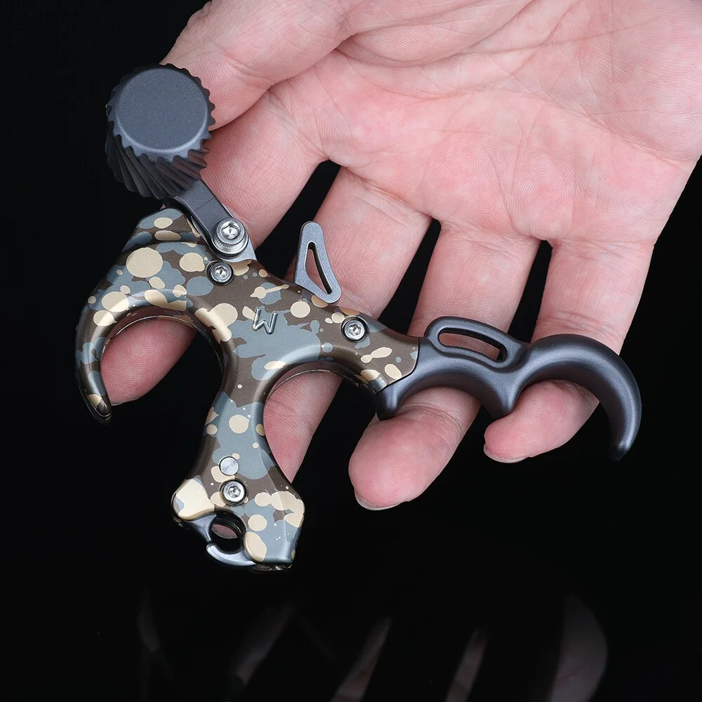 Archery Release Aid 3/4 Fingers Compound Bow Thumb Trigger Release Device Smooth Trigger Grip Outdoor Practice Shooting Gear
