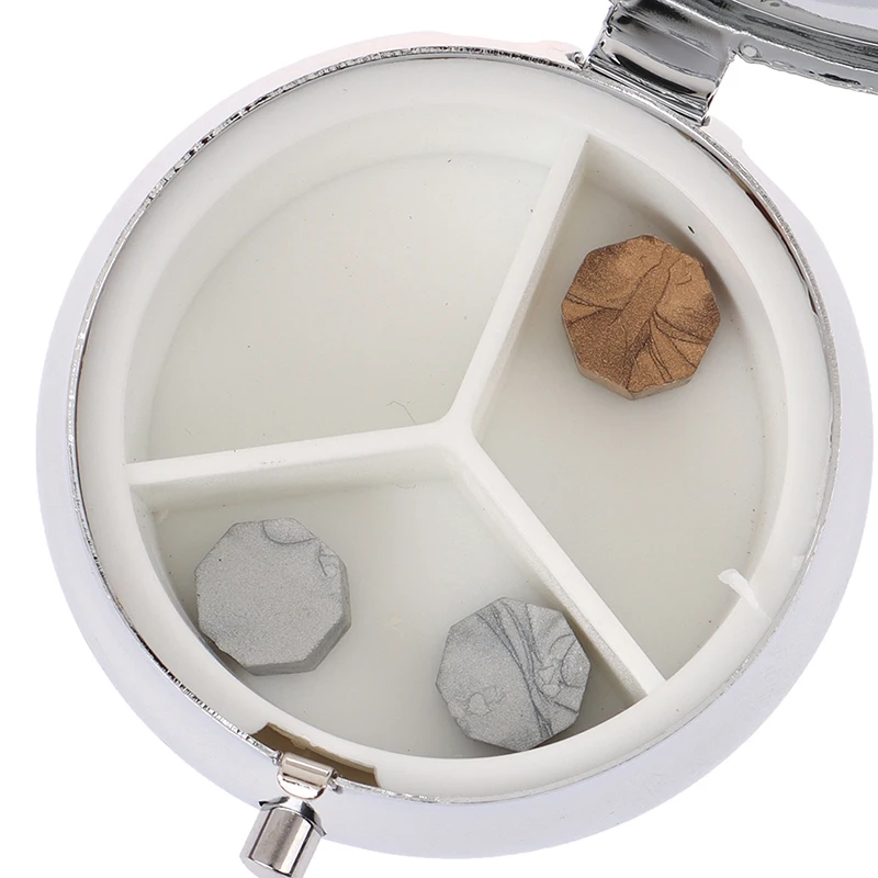 Portable 2/3 Cell Folding Metal Pill Boxes Square Pill Boxes Medicine Organizer Container Medicine Case Splitters Pill Candy Box