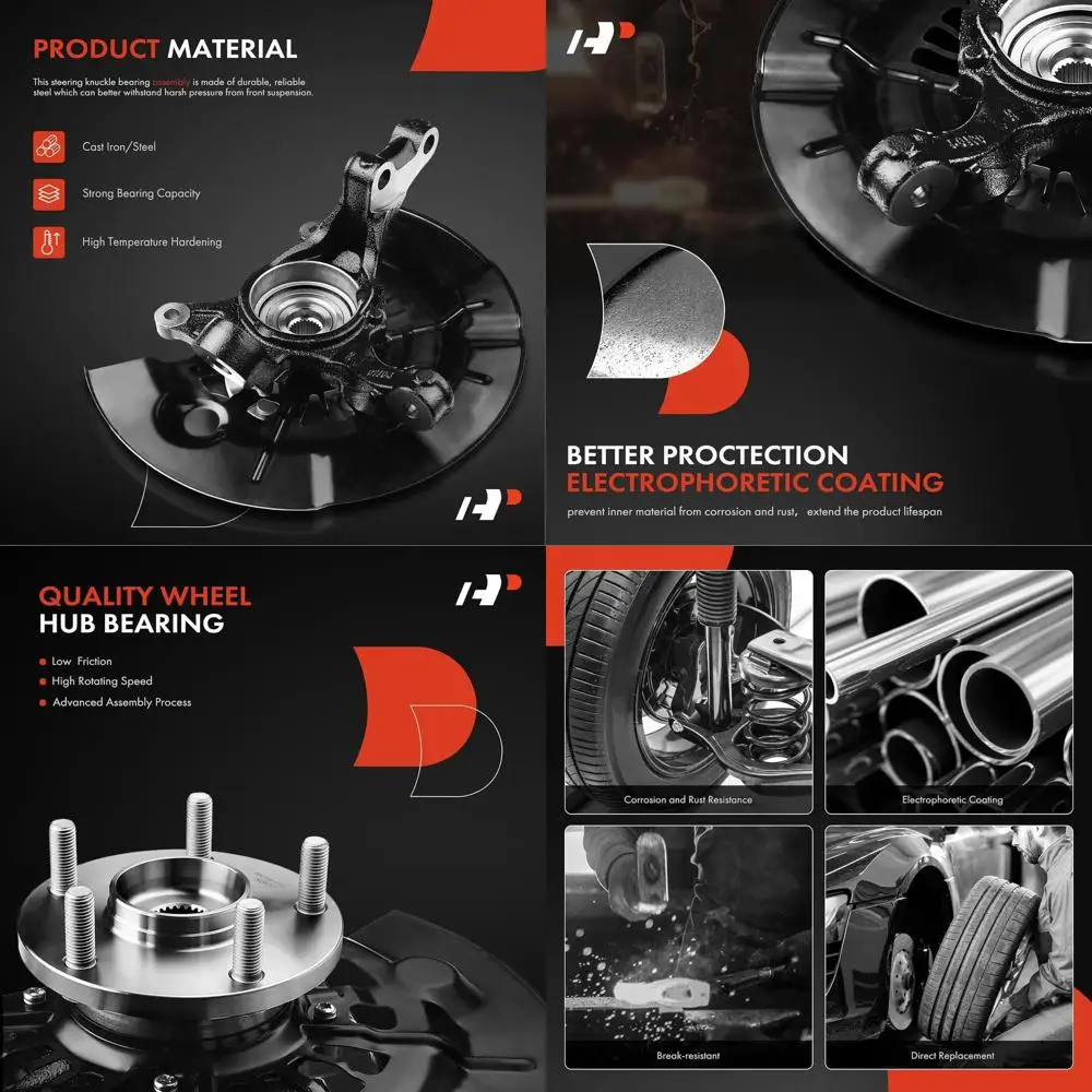 

Передний левый поворотный кулак и ступица подшипника колеса в сборе, совместимая с Toyota Camry 2012-2017, только 2,5 л ГАЗ, сторона водителя