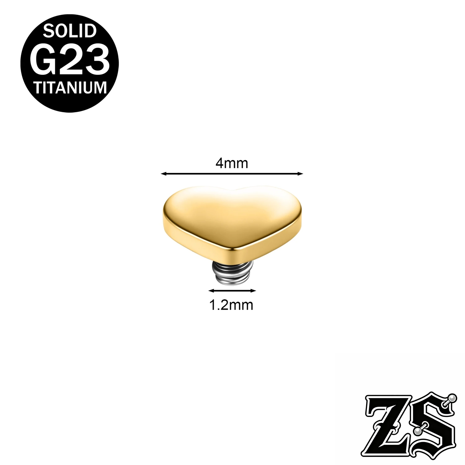 Titanium Dermal Anchor Tops, Zircon Micro Piercing