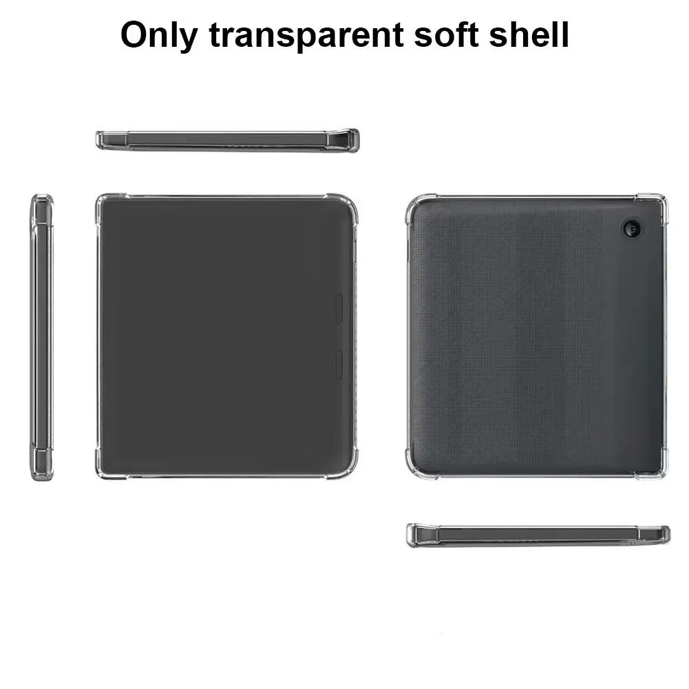 Cover posteriore morbida in TPU trasparente per Kobo Libra custodia protettiva antiurto antipolvere Anti-caduta e-book Reader Case