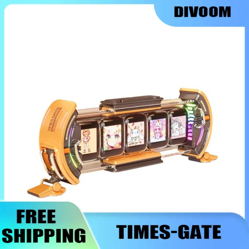 

Divoom Times Gate Pixel Art Clock with Smart App Control LED Display Home Desktop Decor Pixel Technology Style Personalized Gift