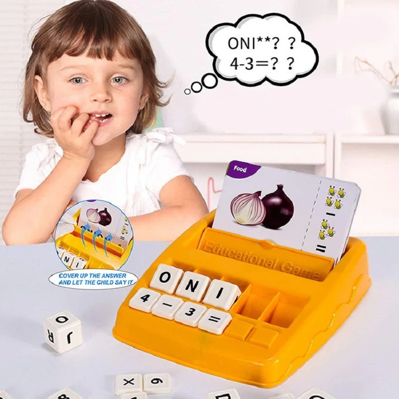 English alphabet game machine reading picture literacy platter learning early education words children's card alphabet machine t