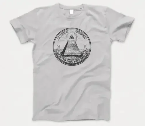 Annuit Coeptis T Shirt 714 Retro Grey