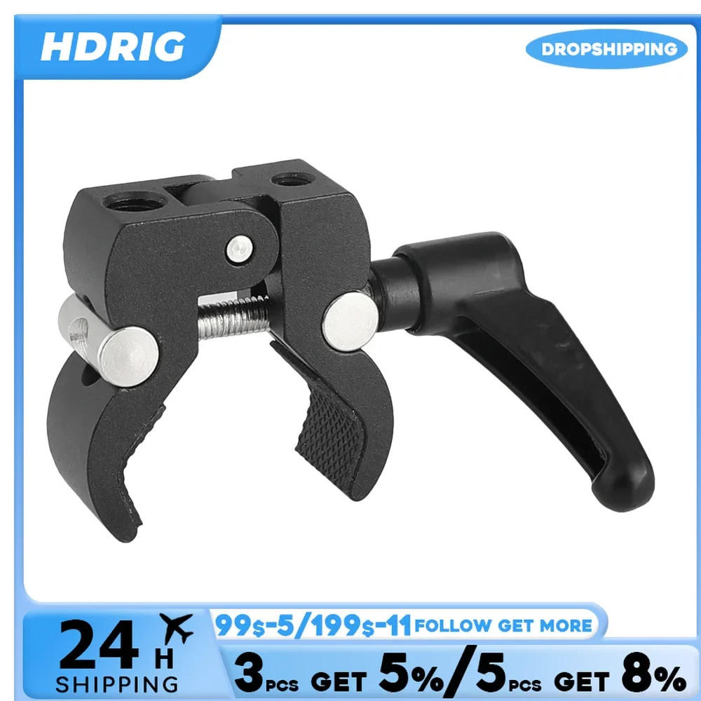 HDRIG Metal Super Clamp Magic Arm Clamp Crab Pliers Clip For  DSLR Camera Monitor LED Light  Photo Studio Fotografia Accessories