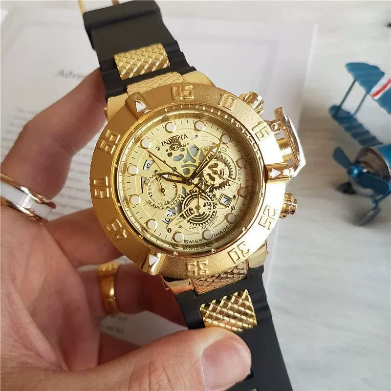 

Fashion Large Dial Men’s Watch Casual Silicone Band Analog Quartz Wrist Watch Man Sports Watches Reloj Hombre