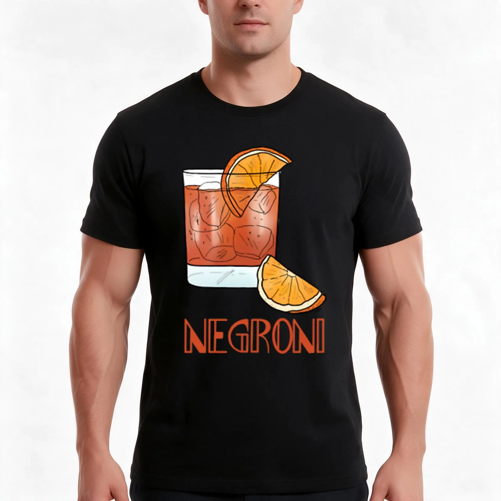Negroni \t 4\t T-Shirt Summer Casual Cotton Tee Oversized Streetwear Tops Vintage Graphic Print Loose Fit Short Sleeve