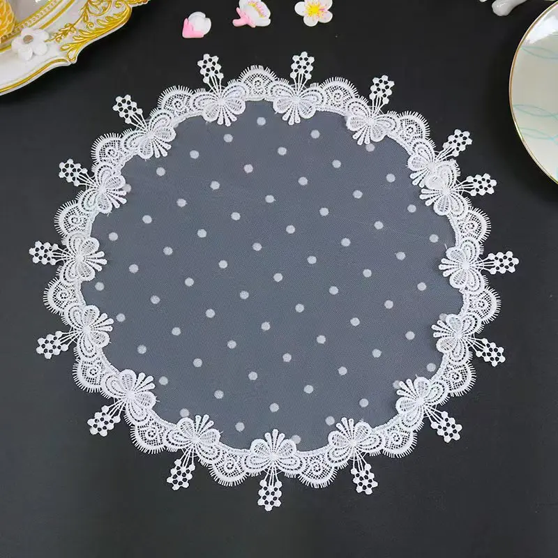 NEW mesh flowers Embroidery table cloth cover wedding party tablecloth kitchen dining Christmas Table decoration and accessories