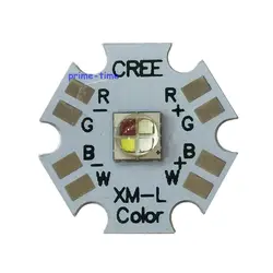 5pcs Original XML5050 RGBW RGBWW RGB+Cool/Warm White 12w 4 Chip LED Emitter Bulb Mounted On 20mm Star PCB For Stage Light