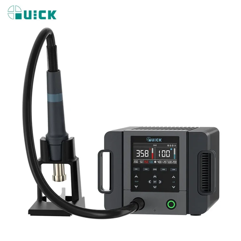 1300W quick 861 pro hot gun desoldering station,professional quick 861dw pro rework station,Brushless vortex,voice control