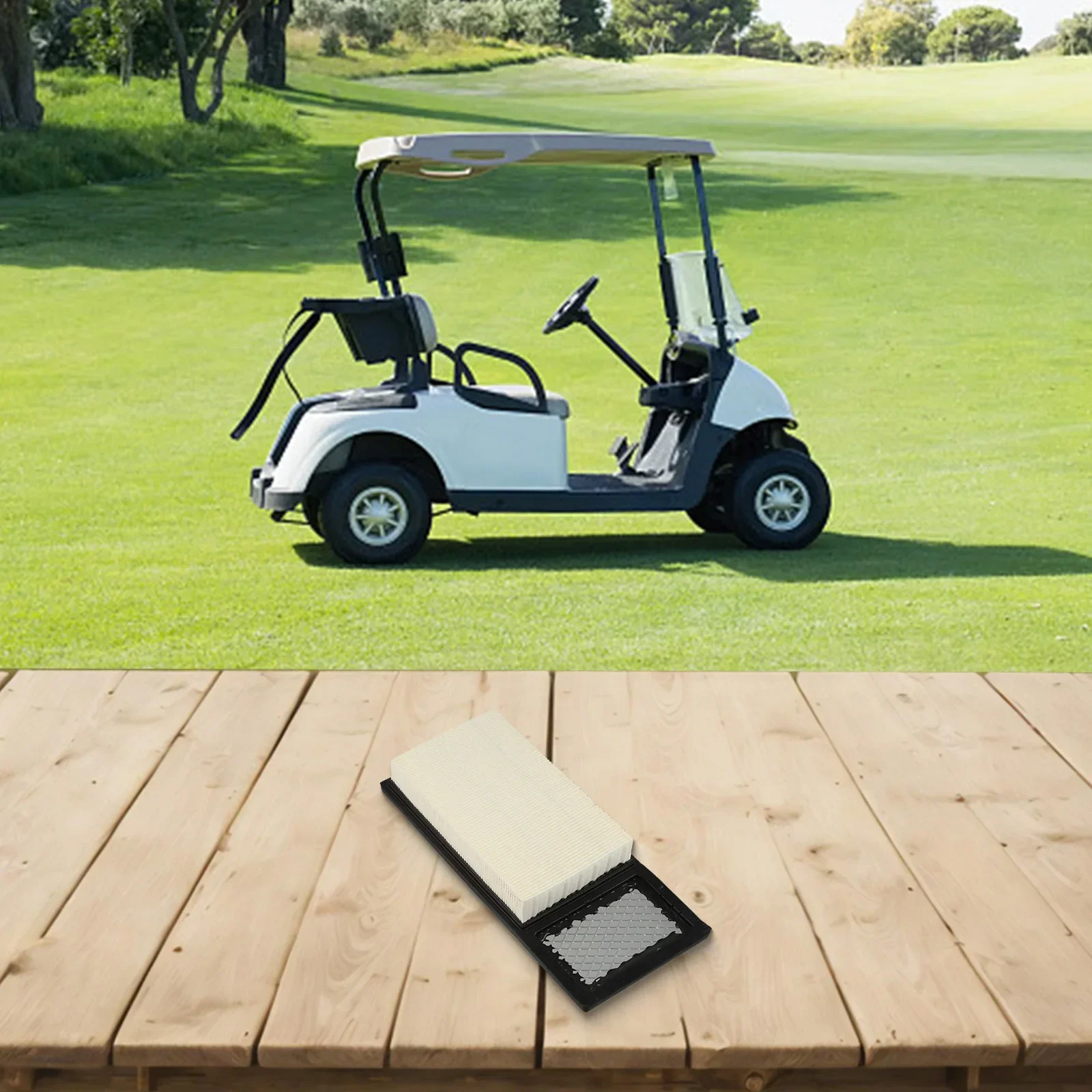 

72368G01 Golf Cart Air Filter for EZGO For Medalist & For TXT Series Effective Engine Protection Easy Replacement