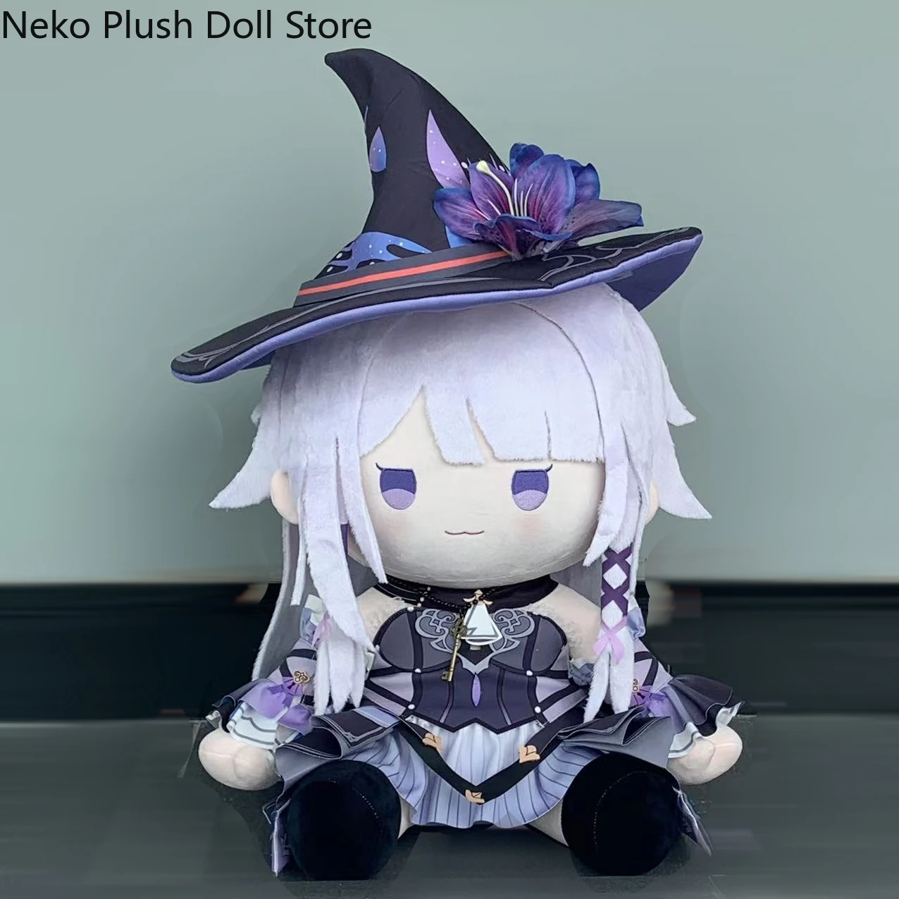 

Honkai: Star Rail Herta Cartoon Sitting Posture Plush Doll Body Dress Up Cotton Plushie Pillow Cosplay Toy 40cm