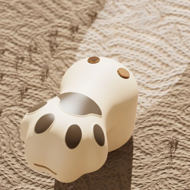 Portable Electric Lint Remover 3 Speeds Rechargeable Cat Paw Shape Hair Ball Trimmer for Clothes And Blankets Brown