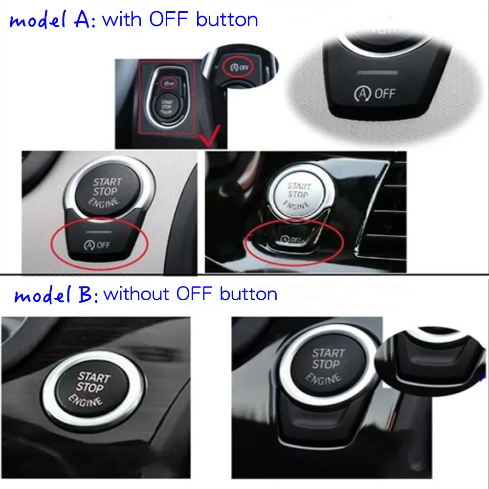 For BMW 1 2 3 4 5 6 7 Series F20 F21 F22 F23 F30 F31 F34 F10 F18 F12 F07 F01 F02 Car ENGINE START STOP Switch Button Replacement