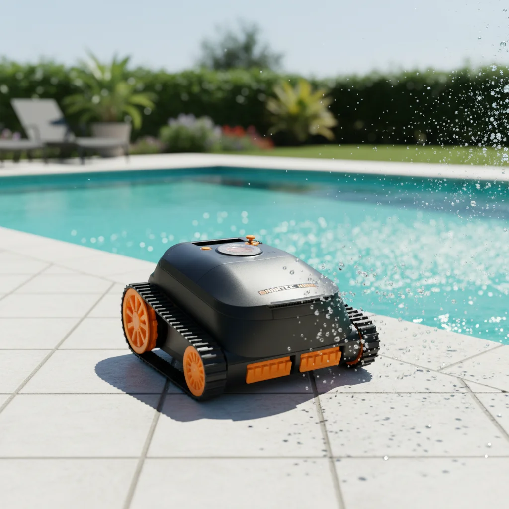 

Intelligent 180Min Battery Life Robotic Pool Vacuum Cleaner IPX8 Waterproof Above Ground Cleaning