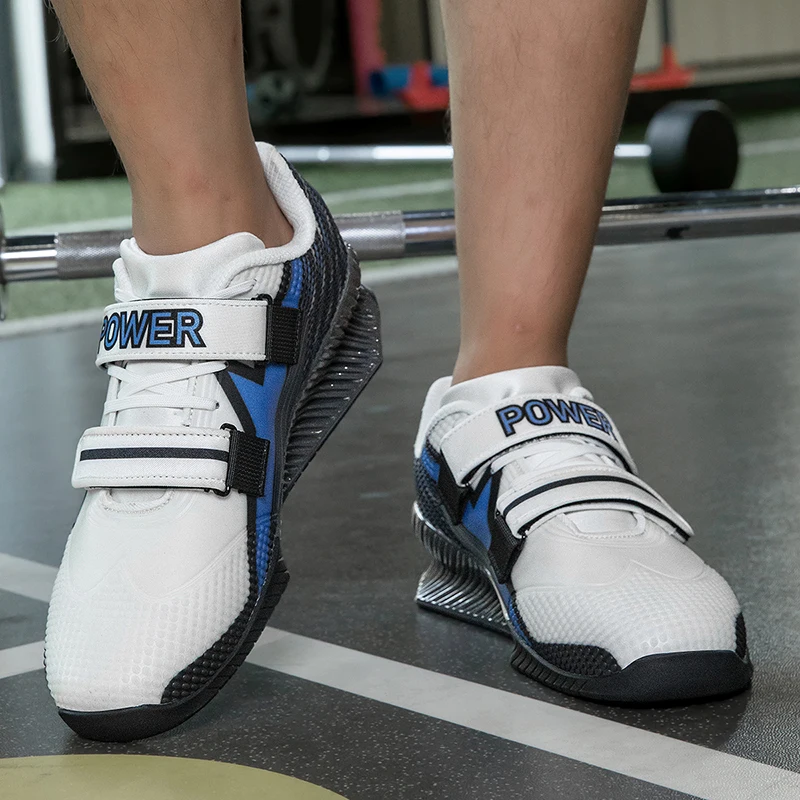 New Men's Weightlifting Training Shoes Indoor Large Size 46 High Quality Squat Hard Pull Shoes Men's Weightlifting Shoes