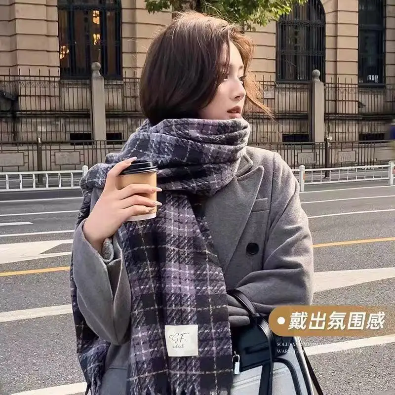 الشتاء طالب لطيف وشاح شبكة شرابة لينة و لزجة شال تنوعا فتاة الأوشحة الدفء رشاقته يندبروف الزي الخارجي