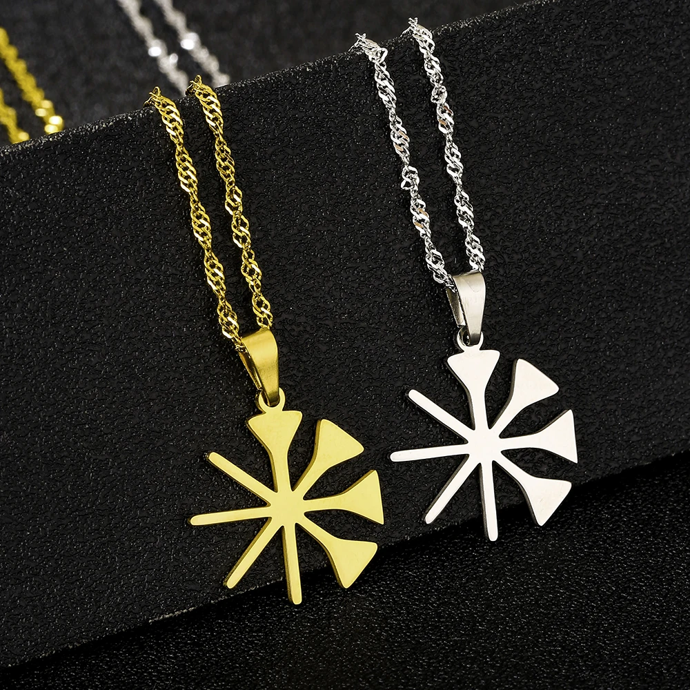 

US EU Hot Sale Stainless Steel Yazidi Lalish Peacock Pendant Necklace Unisex Couple Ethnic Style Patriotic Jewelry Gift