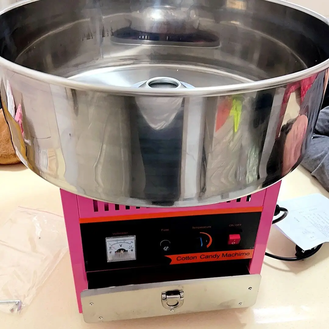 

Cotton Candy Machine Stainless Steel Cotton Sugar Floss Making Machine Cotton Maker Electric DIY Candy