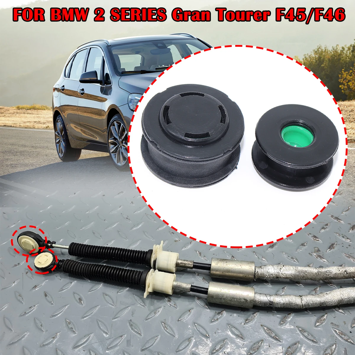 

Manual Gearbox Shift Cable Linkage Control Bushing FOR BMW 2 SERIES Gran Tourer F45 F46 14-2021 Gear Shifter Lever Selector End