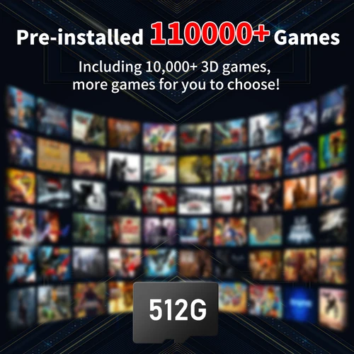 Imagen 2 del producto Tarjeta de juego TF para chip TV Box S905X3 con 110000 + Consola de juegos retro Más de 70 emuladores para PSP/PS1/NDS/N64/DC, etc. Plug&Play