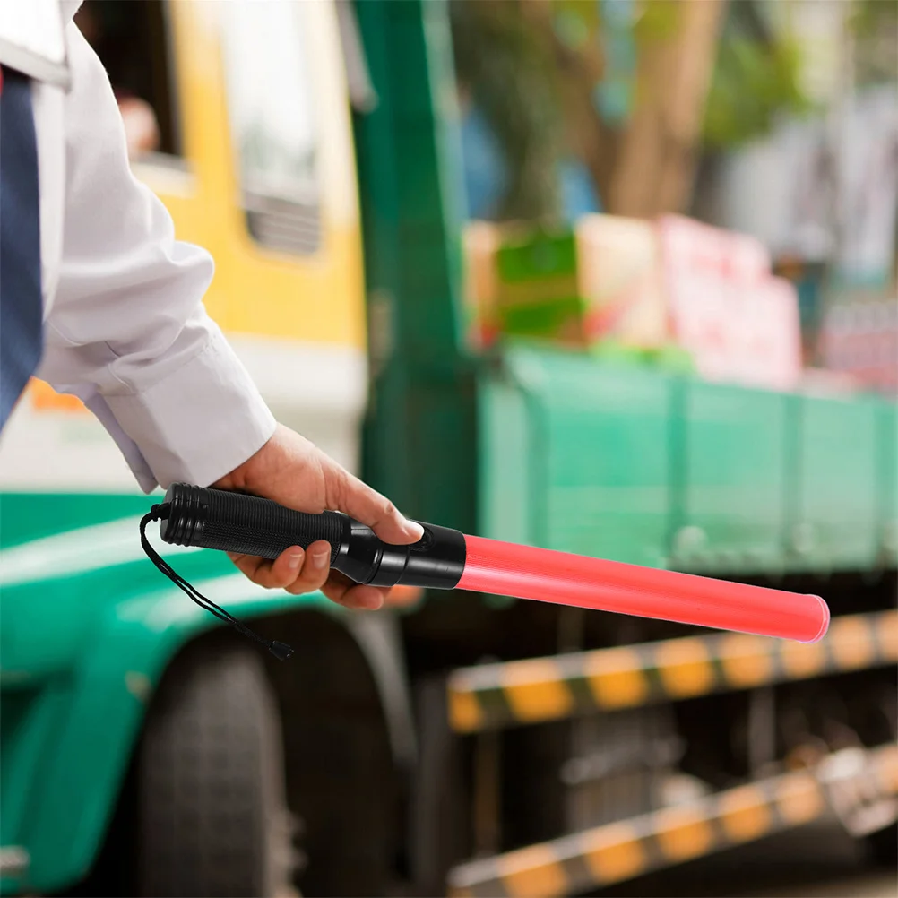 1 قطعة 43 سنتيمتر Led عصا المرور سطوع عالية وامض لليل الرؤية إشارة عصا المحمولة مقاوم للماء في حالات الطوارئ