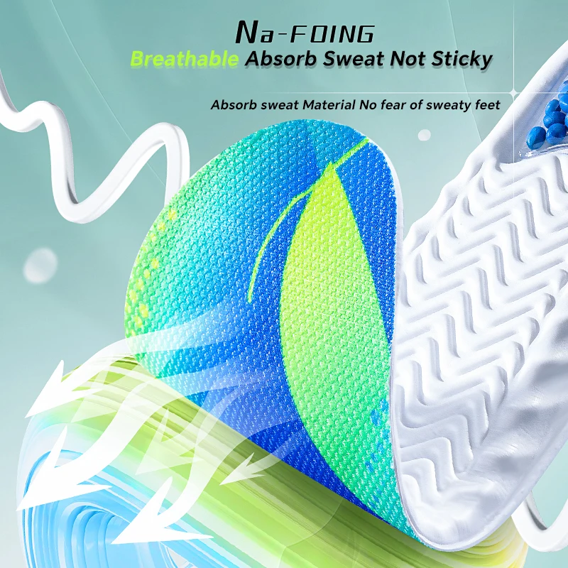 1 زوج إيفا الرياضة النعال مرونة عالية زيادة الارتفاع بطانة حذاء امتصاص الصدمات نعل تخفيف آلام الكعب الأحذية وسادة
