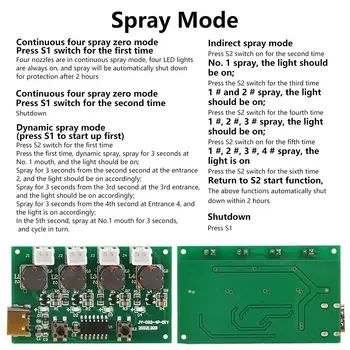 Čtyřspršový zvlhčovač vzduchu USB mini zvlhčovač vzduchu DIY sady Mist Maker a Driver Plošná deska Fogger Atomizační fólie Atomizer Sheet 10 nejlepší prodej obvod mini UPS - №4