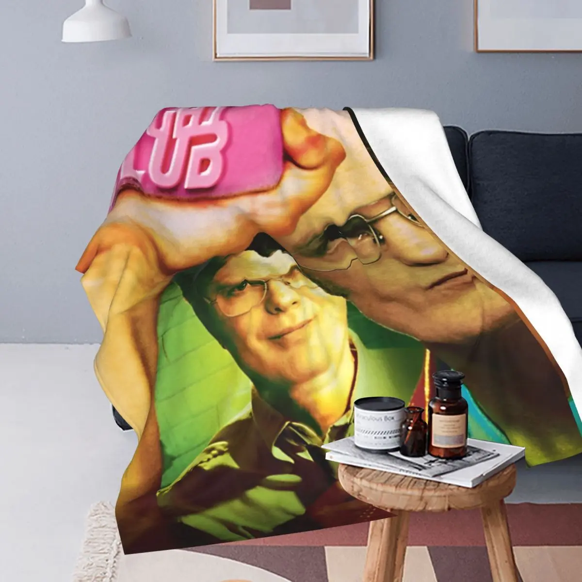 Dwight Schrute Club Blankets Flannel Autumn/Winter The Office TV Show Multi-function Super Warm Throw Blanket for Bed Quilt