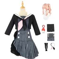 Spot Wereldplan Akiyama Mizuki Cosplay Kostuumproject Sekai Kleurrijk Podium Amia Cosplay Pruik Halloween Vrouwen School Matrozenjurk