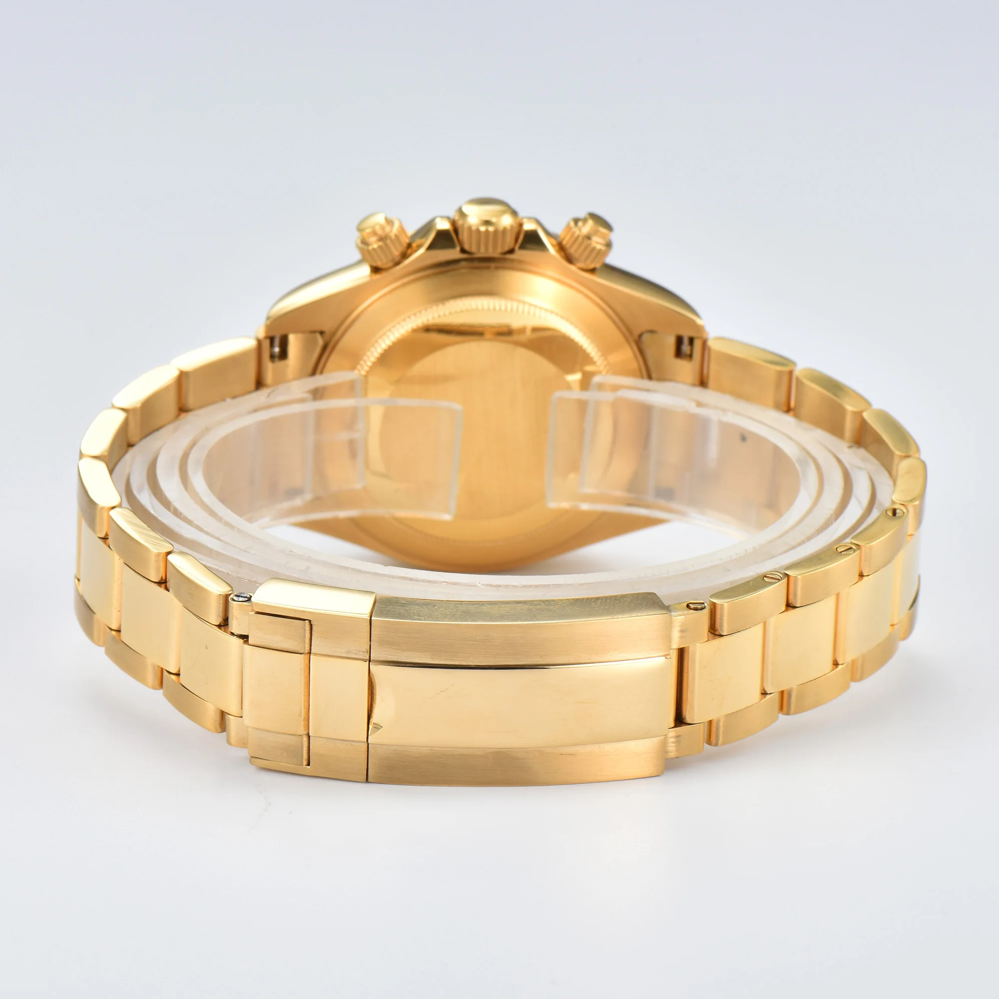 ใหม่VK63 นาฬิกาสีเขียวส่องสว่างสีฟ้าDialนาฬิกาควอตซ์VK63 การเคลื่อนไหวสแตนเลสSapphire Glassนาฬิกาผู้ชายChronographนาฬิกา