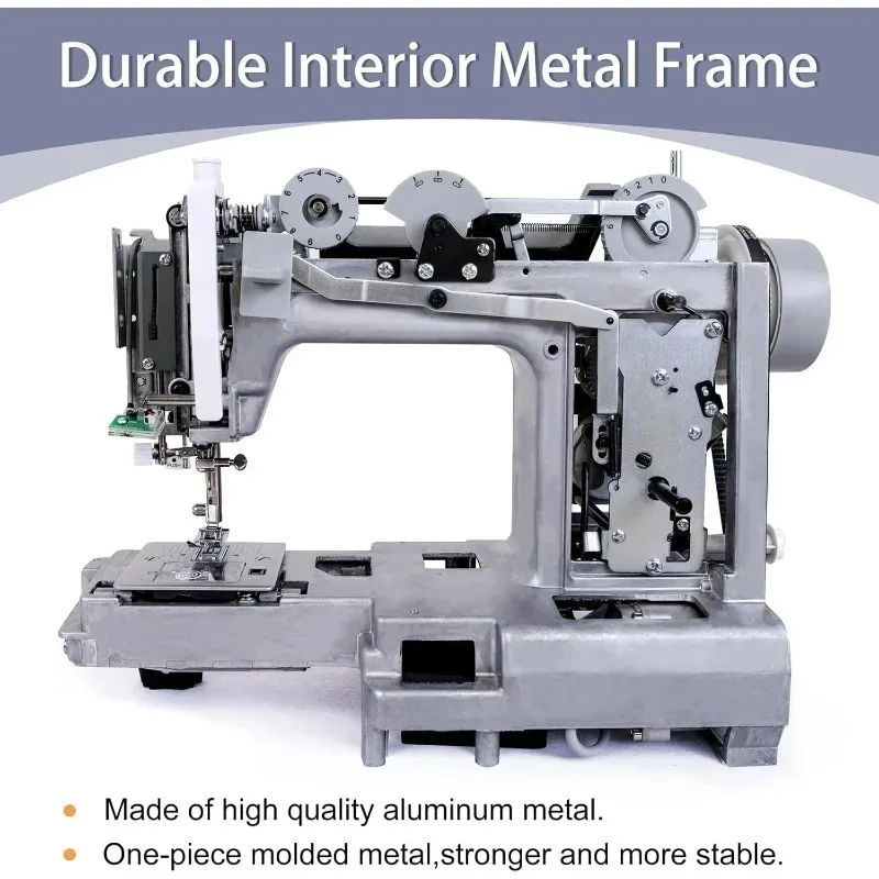 Furniture.FYe350 ماكينة خياطة، محرك سيرفو موفر للطاقة، شديد التحمل ومحمول، 23 غرزة مدمجة، وضع إبرة متعددة #3